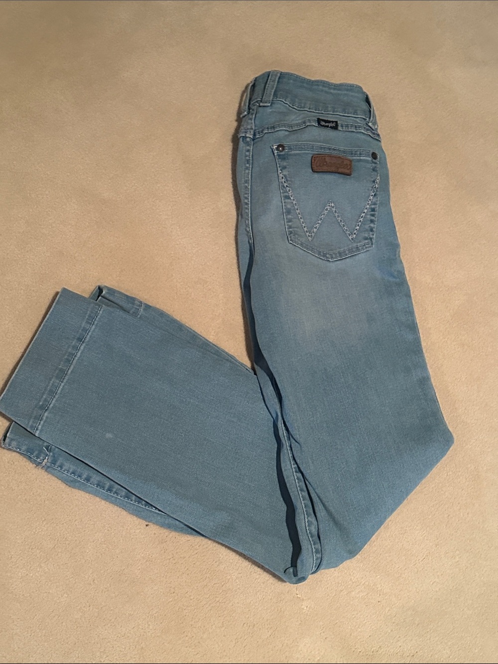 Wrangler light wash trouser flare  5x32